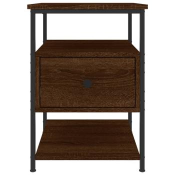 Nachttisch Braun Eichen-Optik 40x42x56 cm Holzwerkstoff