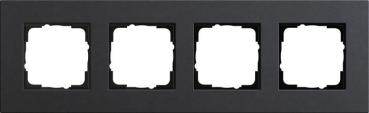 ARDEBO.de Abdeckrahmen 4-fach, System 55 Esprit, anthrazit, Gira 0214226