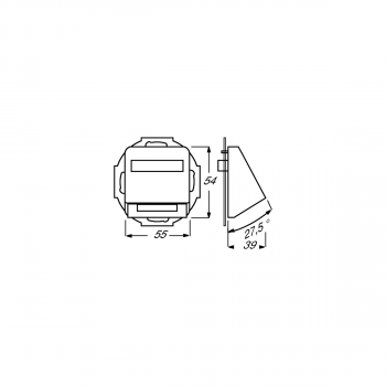 Busch-Jaeger 1758-212 Zentralscheibe mit Tragring, Duro 2000 Si, weiß (2CKA001724A1002)