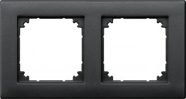 ARDEBO.de 2fach Rahmen M-PLAN II Merten 488214 anthrazit matt