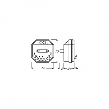 Busch-Jaeger 6415/24 Busch-Jalousiecontrol II Trennrelais, Gleichstromantriebe, 2-fach (2CKA006410A0363)