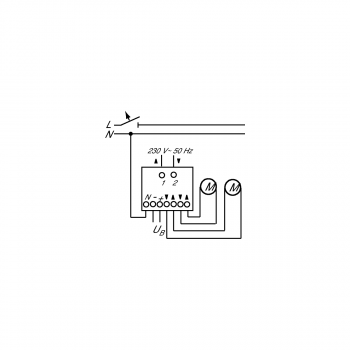 Busch-Jaeger 6415/24 Busch-Jalousiecontrol II Trennrelais, Gleichstromantriebe, 2-fach (2CKA006410A0363)