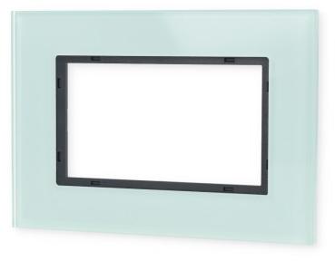 ARDEBO.de Abdeckrahmen 1,5fach, Glas Mint, System 55 Esprit, Gira 100118