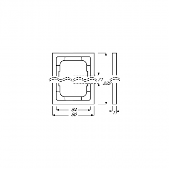 Busch-Jaeger 1723-885K Abdeckrahmen, future linear, 3-fach Rahmen, schwarz matt (2CKA001754A4421)