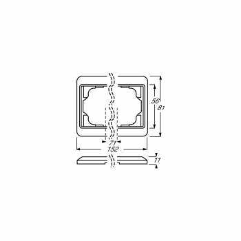 Busch-Jaeger 1722-20 Abdeckrahmen, Alpha Nea, 2-fach Rahmen, platin (2CKA001754A1629)