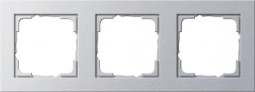 ARDEBO.de Gira 021325 Abdeckrahmen, 3fach, Farbe Alu, E2