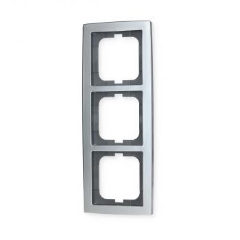 Busch-Jaeger 1723-80 Abdeckrahmen, Solo, 3-fach Rahmen, chrom matt (2CKA001754A4106)