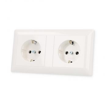Jung AS1522BFWW Kabel-Kanal-SCHUKO Steckdose 16 A 250 V ~, alpinweiß