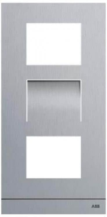ARDEBO.de Busch-Jaeger 41383CF-S-03 Busch-Welcome® IP: Frontplatte Video 1/3, Edelstahl (2TMA130160X0026)
