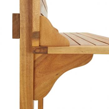 Balkon-Stehtisch 90x37x122,5 cm Massivholz Akazie
