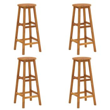 Barhocker 4 Stk. Massivholz Akazie 