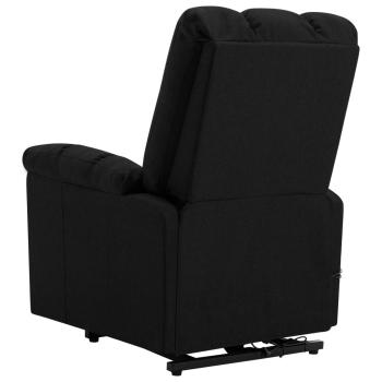 ARDEBO.de - Massagesessel mit Aufstehhilfe Schwarz Stoff