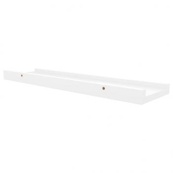 Bilderleisten 2 Stk. Weiß 40x9x3 cm MDF 