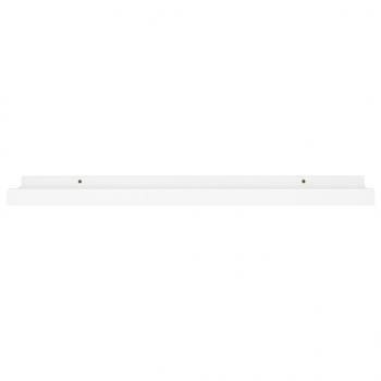 Bilderleisten 2 Stk. Weiß 60x9x3 cm MDF 