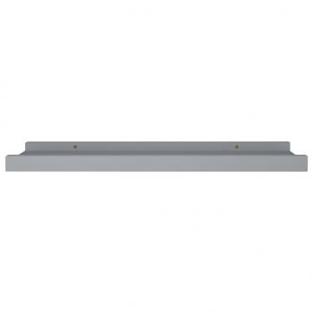 Bilderleisten 2 Stk. Grau 40x9x3 cm MDF