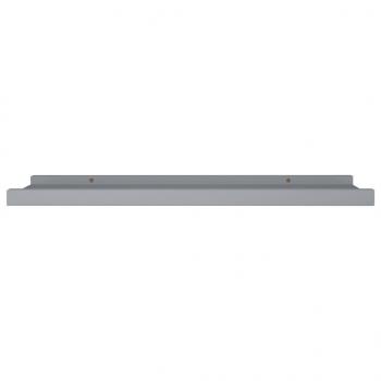 Bilderleisten 2 Stk. Grau 60x9x3 cm MDF