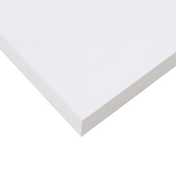 Schweberegale 2 Stk. Hochglanz-Weiß 40x23x3,8 cm MDF