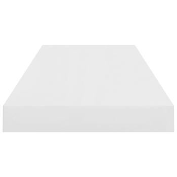 Schweberegal Hochglanz-Weiß 60x23,5x3,8 cm MDF