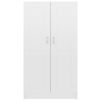 Bücherschrank Hochglanz-Weiß 82,5x30,5x150 cm Holzwerkstoff