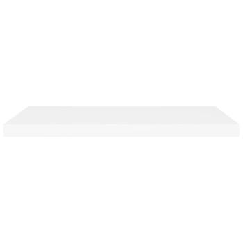 Schweberegale 4 Stk. Weiß 80x23,5x3,8 cm MDF