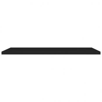Schweberegale 2 Stk. Schwarz 120x23,5x3,8 cm MDF