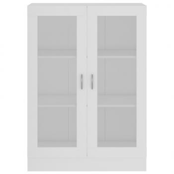 Vitrinenschrank Weiß 82,5x30,5x115 cm Holzwerkstoff