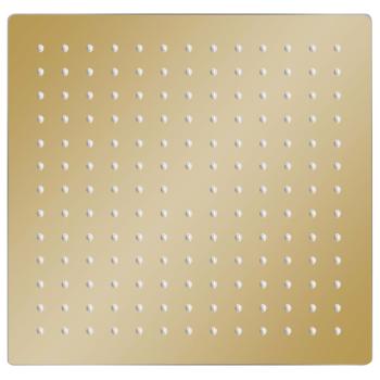 Regenbrause Edelstahl 30x30 cm Quadrat Golden