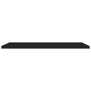 Schweberegale 4 Stk. Schwarz 120x23,5x3,8 cm MDF