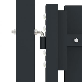 Doppelflügel Zauntor Stahl 306x220 cm Anthrazit
