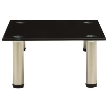 TV-Tisch 40x35x17 cm Schwarz Hartglas
