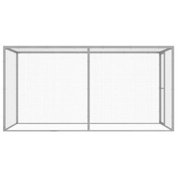 Katzenkäfig 3x1,5x1,5 m Verzinkter Stahl