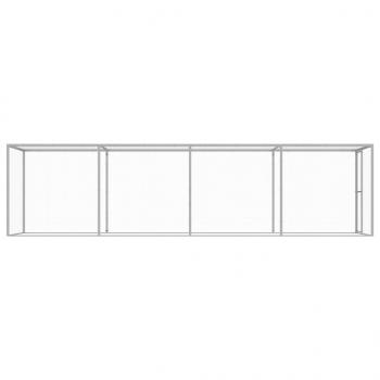 Katzenkäfig 6x1,5x1,5 m Verzinkter Stahl