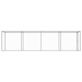 Katzenkäfig 6x1,5x1,5 m Verzinkter Stahl