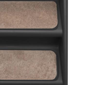 Hundetreppe Klappbar Schwarz 62x40x49,5 cm 