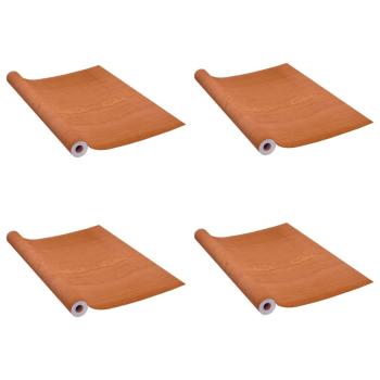 Türfolien Selbstklebend 4 Stk. Helle Eiche 210x90 cm PVC