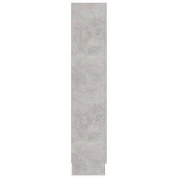 Vitrinenschrank Betongrau 82,5x30,5x150 cm Holzwerkstoff