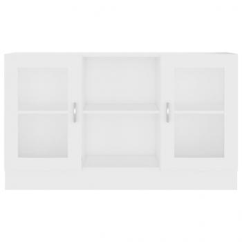 Vitrinenschrank Weiß 120x30,5x70 cm Holzwerkstoff