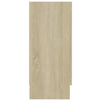 Vitrinenschrank Sonoma-Eiche 120x30,5x70 cm Holzwerkstoff