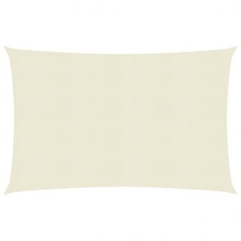 ARDEBO.de - Sonnensegel 160 g/m² Creme 2x3 m HDPE