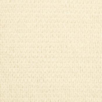 Sonnensegel 160 g/m² Creme 3,5x3,5x4,9 m HDPE