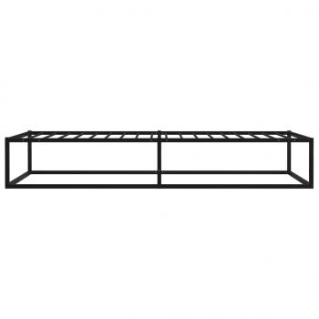 Bettgestell Schwarz Metall 100x200 cm