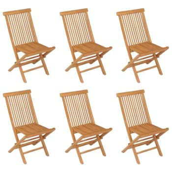 7-tlg. Garten-Essgruppe Massivholz Teak