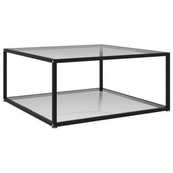 ARDEBO.de - Couchtisch Transparent 80x80x35 cm Hartglas