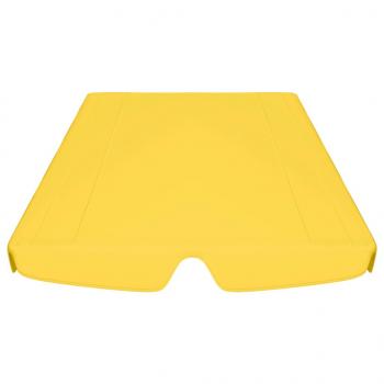 Ersatzdach für Hollywoodschaukel Gelb 188/168x145/110 cm