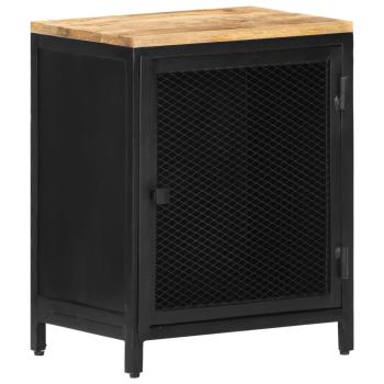 Nachttisch 40x30x53 cm Raues Mango-Massivholz
