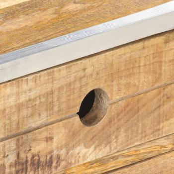 Couchtisch 89x59x33 cm Massives Raues Mangoholz 