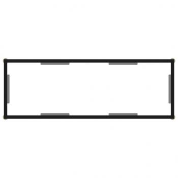 Konsolentisch Transparent 100x35x75 cm Hartglas