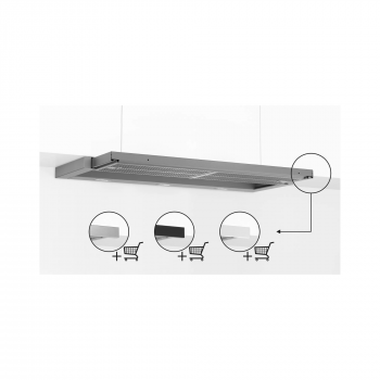 Bosch DFR097A52 EEK: A Flachschirmhaube, 90cm breit, silbermetallic