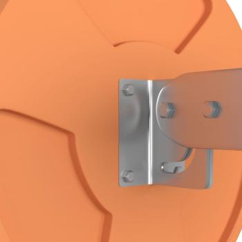 Verkehrsspiegel Konvex Outdoor Orange Ø30 cm Polycarbonat