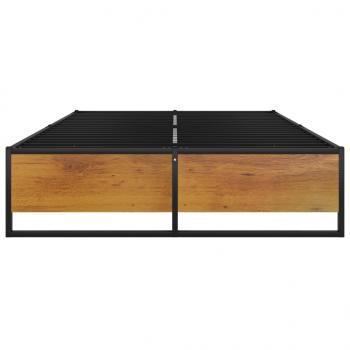 Bettgestell Schwarz Metall 120x200 cm